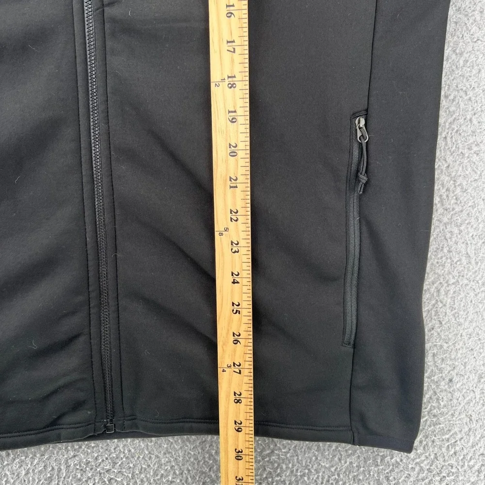 The North Face Mens Black Full Zip Softshell Jacket Iris Automation Logo Large‎